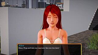 In My New Family Game, The Redhead With Small Tits Joins