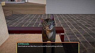 In My New Family Game, The Redhead With Small Tits Joins