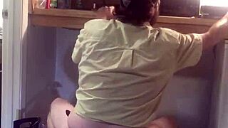 gay plumber caught masturbating with huge hairy dildo at home