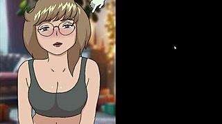 What a wild Xmas visitor in hentai!