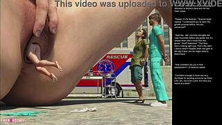 Big Apple teen gesture in 3D cartoon episode 21.