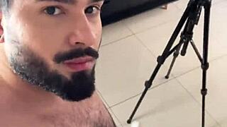 I make the big-assed guy on the couch suck my dick