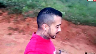 Blonde Teen Takes Monster Cock On Public Road For Cum