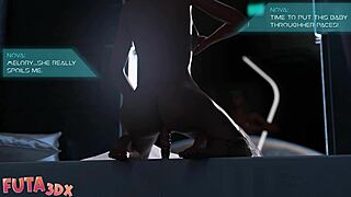 I watch horny blue-haired bitch suck futa cock in Futa3DX