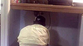 gay plumber caught masturbating with huge hairy dildo at home