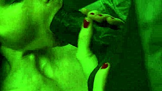 Petite Ava Courcelles enjoys intense BBC session at work