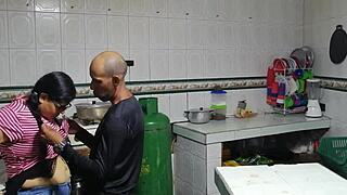 My Husband's Friend Licks My Ass And Pussy Before Fucking Me Anal Until I Cum In This Homemade Scene