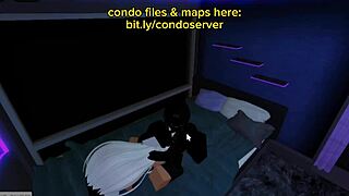 She got fucked in the bed of the condo with deepthroat