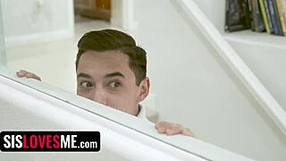 Filthy Step-Brother Proves To His Self-Conscious Busty Stepsister That Big Tits Can Never Be Too Big