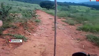 Blonde Teen Takes Monster Cock On Public Road For Cum