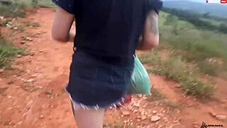 Blonde Teen Takes Monster Cock On Public Road For Cum