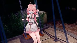 Spoilt Anime Girl Rides Cowgirl Non-Stop for Sloppy Creampie. What a Wild Show!