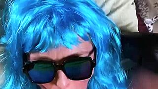 Hot Milf Takes Huge Jizz Load on Glasses