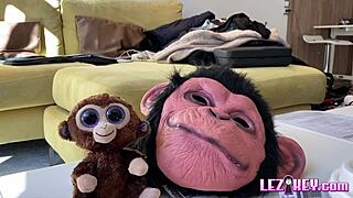 amirah adara and mia evans in lingerie, licking each other's shaved pussies while wearing stockings