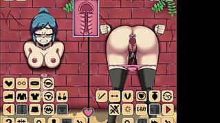 She wanted this adventure with another girl stuck in the wall.