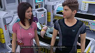 Petite 18+ superstar meets monster cock in space outfit for intense fucking