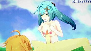 Faruzan, Layla, and Aether in Wild Genshin Impact Hentai. Intense 3D Sex!