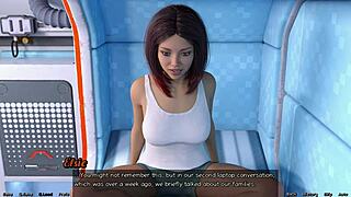 in stranded in space the mature curvy girl plans a bisexual threesome