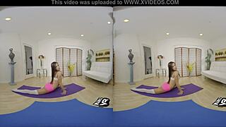 Yoga girl rides your dick hard!