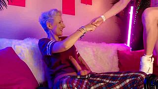 How does she make him cum twice with wild strapon action? It's insanely kinky!