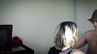 Slutty blonde landlord with big ass demands sex for late rent