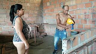 My sexy Latina boss makes me cum on her tits.