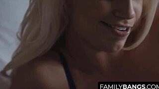 Sweet stepsisters lyra law and charlotte stokely feel deep emotions while making love in bed