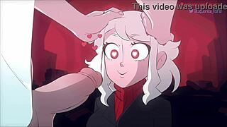 Modeus, The Lustful Demon From Helltaker, Seduces With Monster Cock And Deepthroat Blowjob