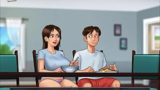 Enjoying summertime saga 195 with hentai cartoon vibes 😊