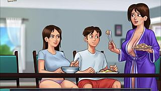 Enjoying summertime saga 195 with hentai cartoon vibes 😊