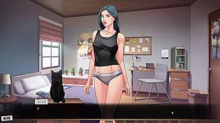 complete gameplay of our red string part 3 with sexy brunette