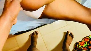 The halfcast baddie is asking her stepdad to fill her pussy with cum in this narrative