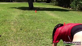 I fucked a real teen at the party and gave her a hardcore facial