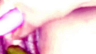 this sexy indian wife is using a cucumber on her pussy 😍