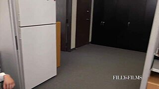 When Office Is Empty, Two Girls Feel Intense Pleasure Making Each Other Cum