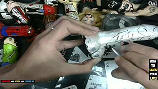 Time To Finish Painting The Little 18+ Grey Alien With Dildo