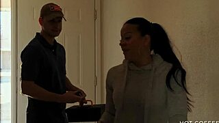 Curvy Latina Wife Fucks Cable Guy Abroad