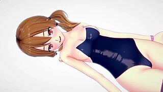 La Hermanastra Quiere Cariño Usando Su Traje De Baño En La Cama