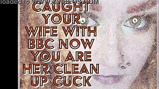 caught your wife with bbc now you are her clean up cuck 😈