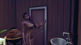 I licked my girlfriend's big tits and pussy in this 3d anime hentai with my friend