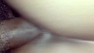 Red Riding Slut Makes Ebony Stud Cum Twice in Wild Creampie Ride