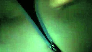 sliding that black thong aside and lifting her shirt for some doggy fun! 😜