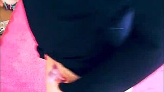 Amateur Trans Veronica Plays with Dildo Alone at Home