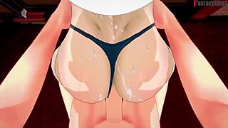 Watch Samui fucking hard in this free POV Naruto hentai