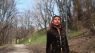 met this slutty friend of my wife at the park!