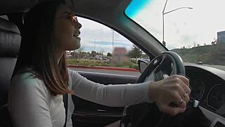 Asian American Teen Babe Delivers Intense Blowjob In Pantyhose