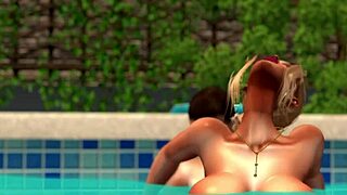 yo, my hung neighbor and his bimbo stepmom getting wild at the pool?