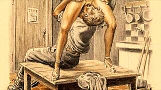 Vintage Erotic Illustration Teasing With Antique Charm?