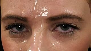 Frisky babe says, 'Give me that jizz load on my face.'