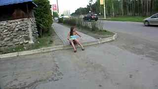 Perfect European Cuties Flashing Tits and Pussies in Public Streets